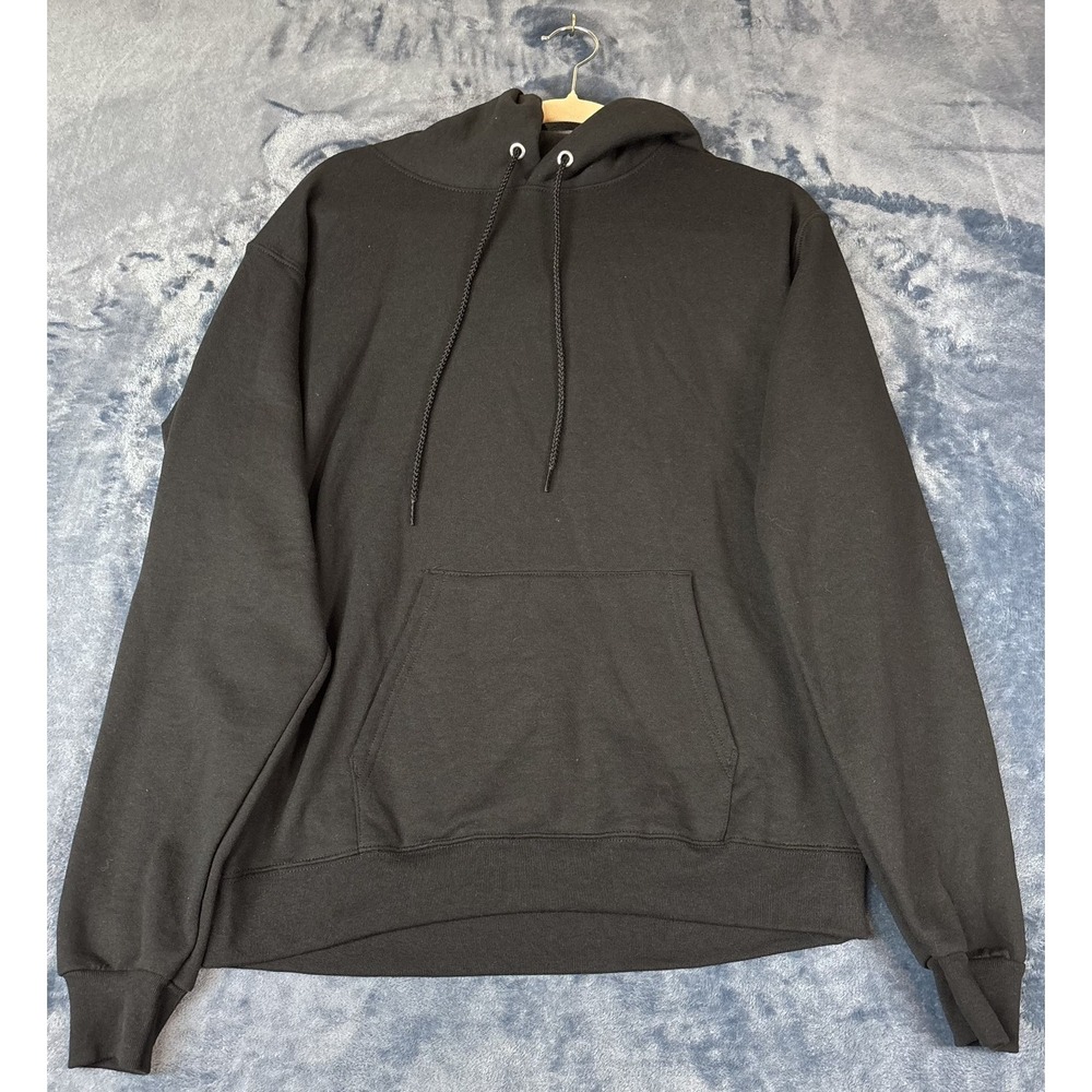 Hanes Eco Smart Mens Pullover Hoodie Dark Brown Long Sleeve Kangaroo Pocket S